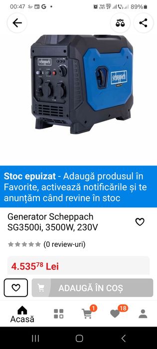 Generator de curent  inverter 3400w silențios 4t