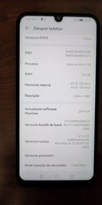 Huawei P smart model 2019  64GB