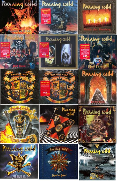 Running Wild - Colectie CD DVD LP Vinil