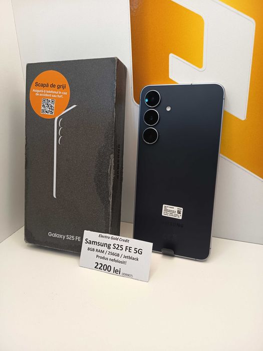Samsung S25 FE 5G 8GB RAM/256GB/Jetblack/Produs nefolosit! ID9907