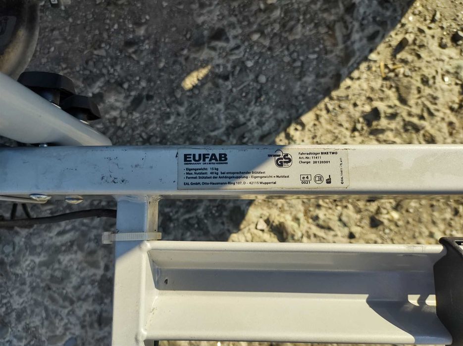 Продавам Багажник за два Велосипеда до 40кг EUFAB Стойка