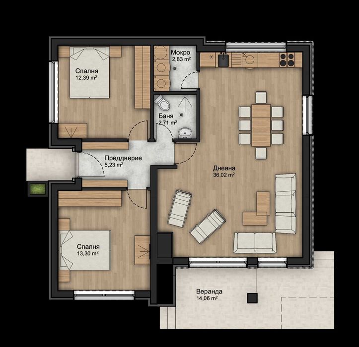 Продава се Къща в с. Алдомировци, Област София-област - 96 кв.м за 1084 €/кв.м - Снимка #3