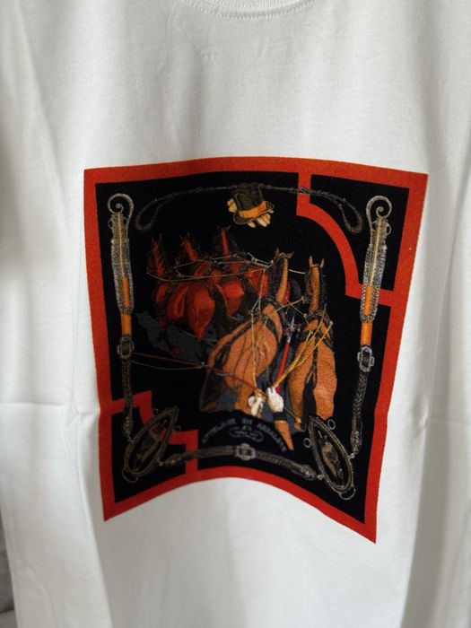 Tricou Hermes LV Off White D&G