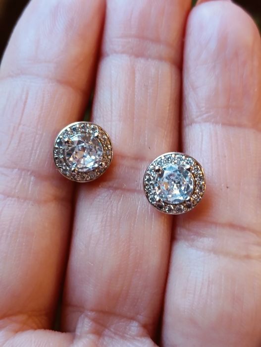 Cercei argint cu pietre zirconia