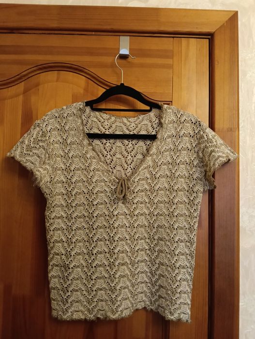 Блузы вязаные. Лен. 48-50размер