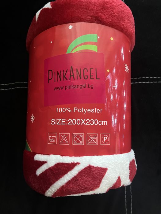 Чисто ново пухкаво одеало Pink Angel