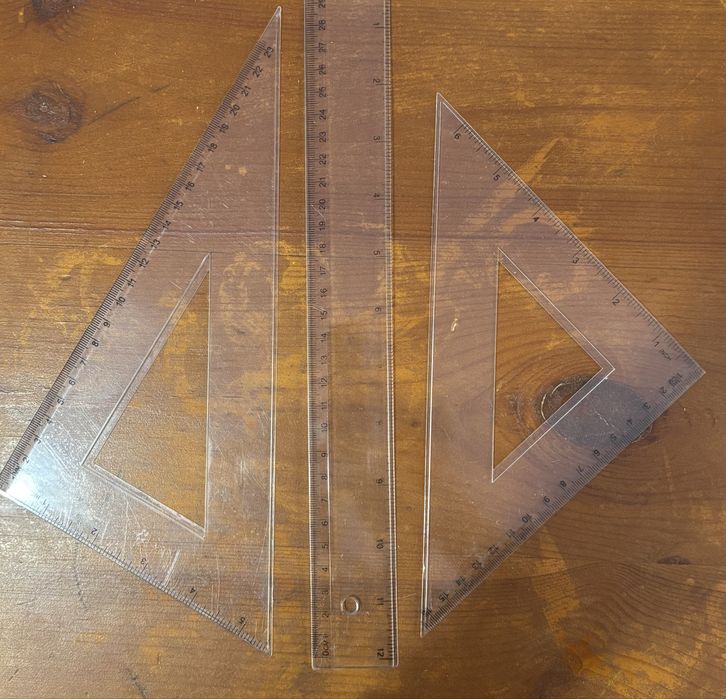 Прозрачные линейки 30см