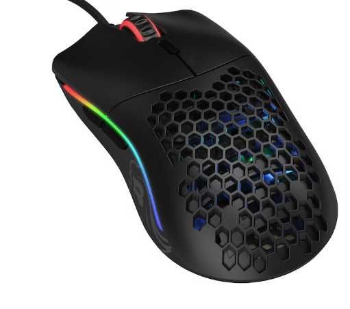 Mouse Glorious Model O, Ultrausor 67g, Negru Mat