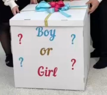 Коробка большая для гендер пати