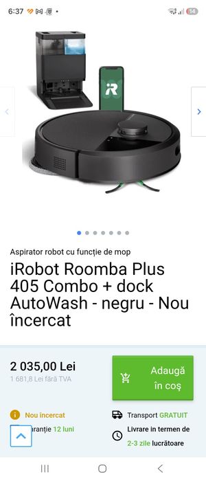 Roomba PLUS 405 Combo