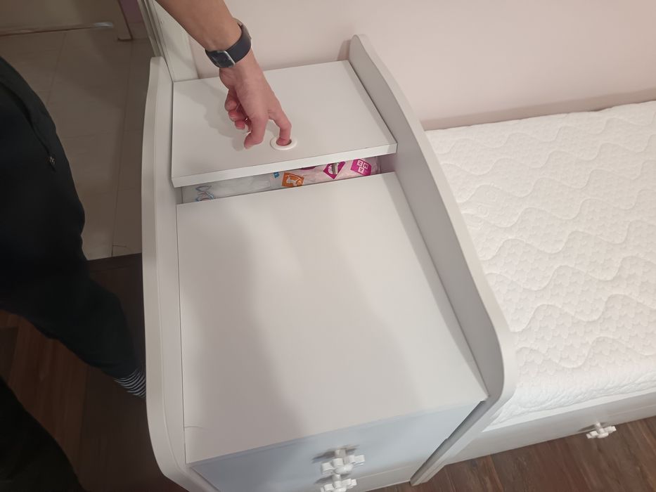 Детско легло 3 в 1 бяло