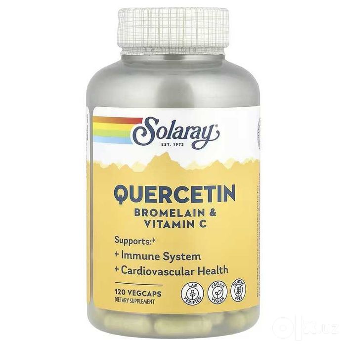 Solaray Quercetin Bromelain Кверцетин бромелаин и витамин C