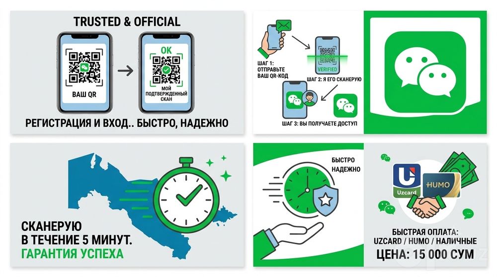 Помощь с регистрацией и входом в WeChat / WeChat QR сканирование