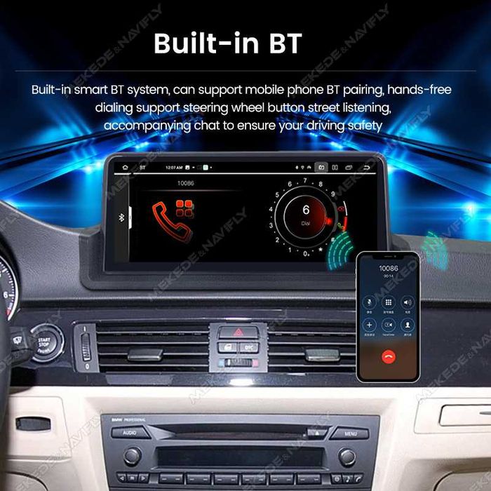 Android Мултимедия за BMW E90 / E91 / E92 Carplay AndoidAuto GPS Навигация GooglePlay