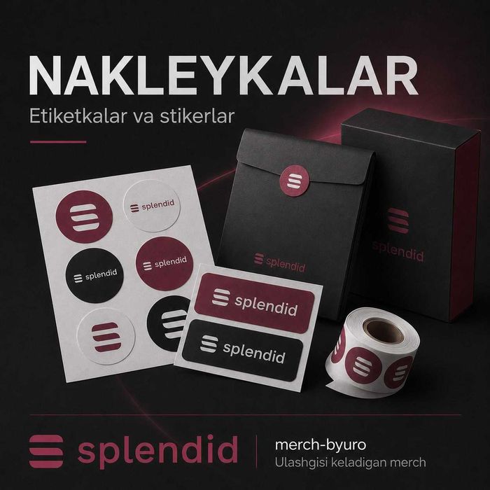 Toshkentda nakleyka, etiketka va stikerlar chop etish |