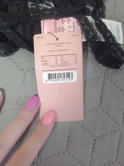 Дантелена танга - 3 чифта