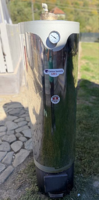 Boiler pe lemne din inox 120l