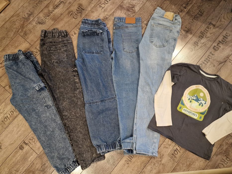 Всичко по 7лв, дънки размер 140см