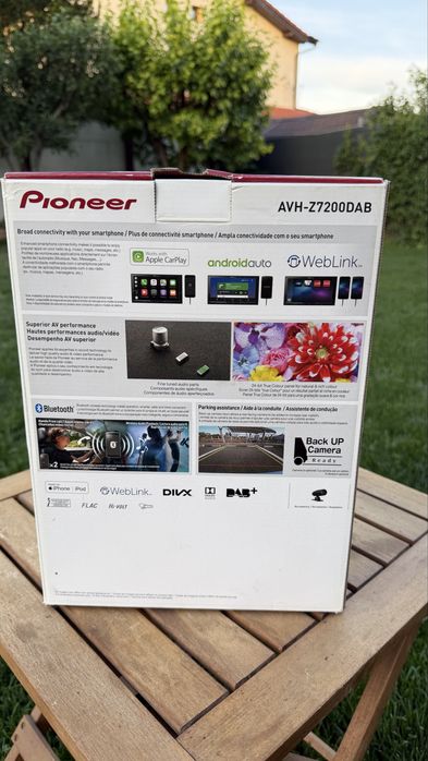 Player multimedia auto pioneer avh-z7200dab - carplay, android auto, ecran retractabil