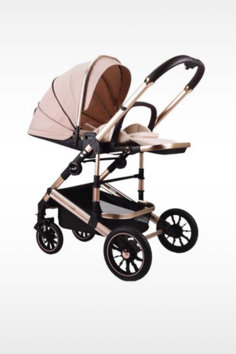 Carucior copii roz gold