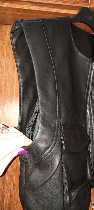 Нов кожен елек с етикет