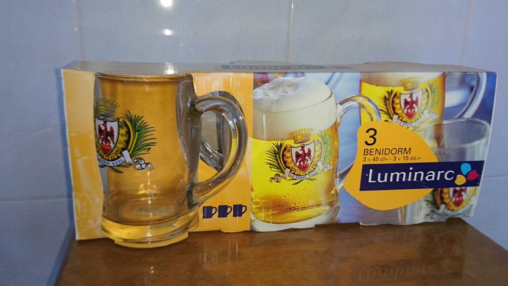 Продам набор пивных кружек  LUMINARC BENIDORM 450мл