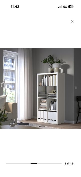 Raft ikea alb cu usi