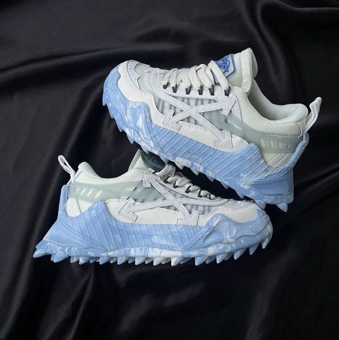 sneakers adidasi off white odsy 1000 blue marble