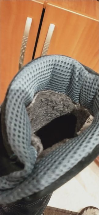 Кожаные сапоги. Зима