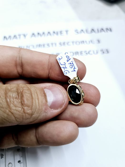Vand pandant din aur 14 k 3.27 g cod 754
