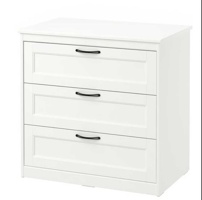 Comodă 3 sertare, alb IKEA SONGESAND