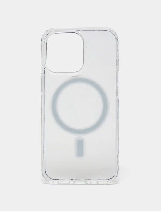 Прозрачный чехол MagSafe для iPhone 12 Pro Max, пластик и силикон