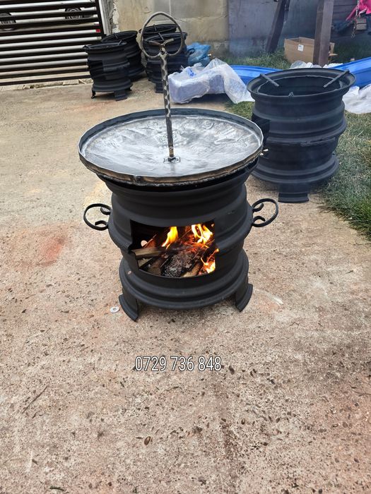 Ceaune  din fontă 7-11-16 L  disc gratar pirostrie