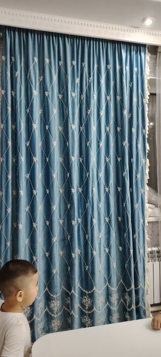 Перде дайын көк туси