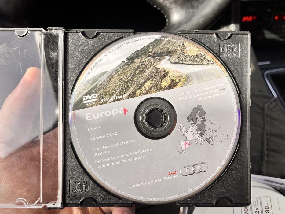 DVD Навигационен диск за Audi – Europa, Version 2010 (RNS-E)
