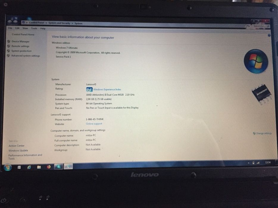 Laptop Lenovo IdeaPad G555