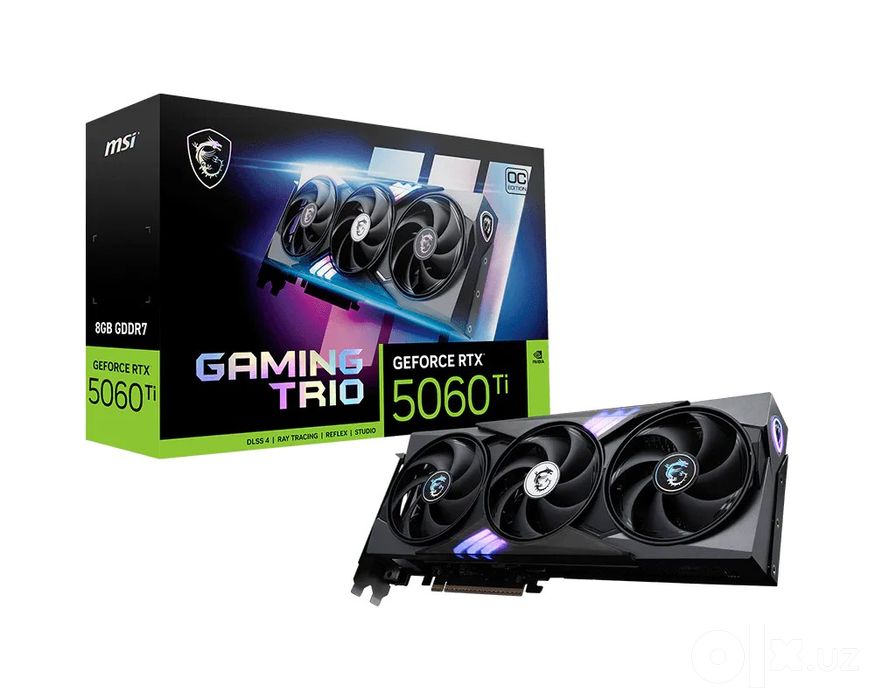 Видеокарта MSI RTX 5060 Ti GAMING TRIO 8GB GDDR7, новая