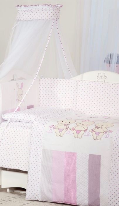 Lenjerie de pătuț pentru bebeluși 120*60 cm 8 piese