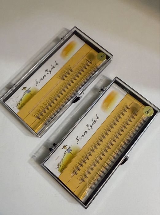 Ресницы пучковые и тушь