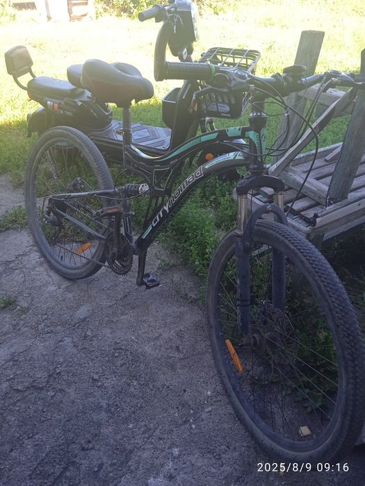 Велосипед двух подвесный