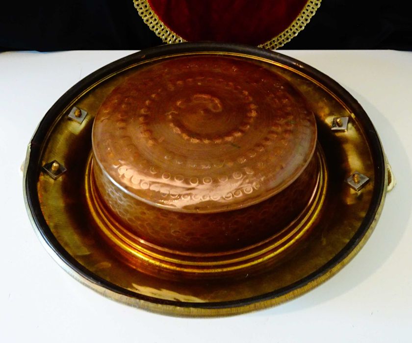 Медно барбекю на дървени въглища 3 кг.,мангал.