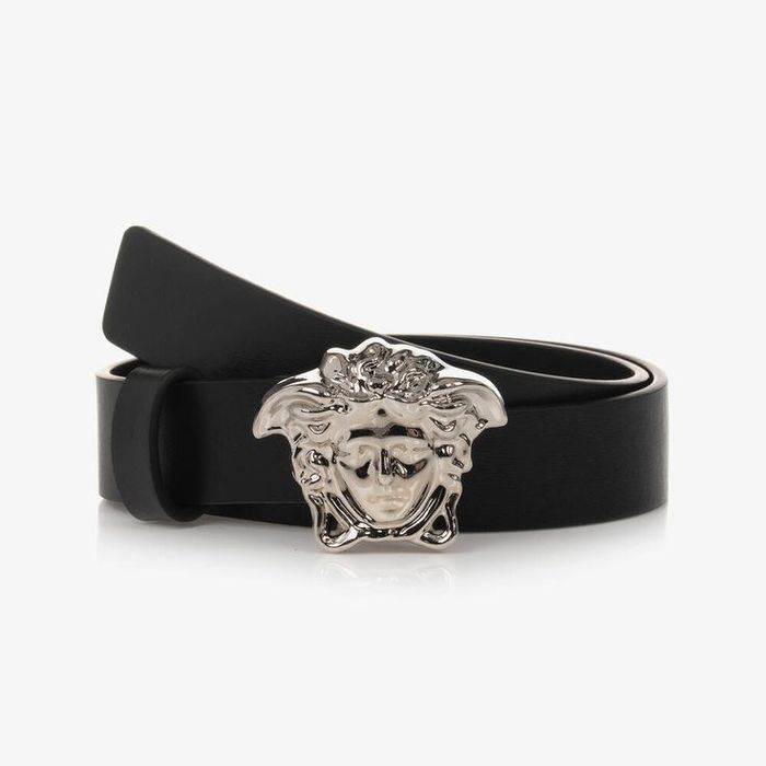 Ремень Versace серебристый