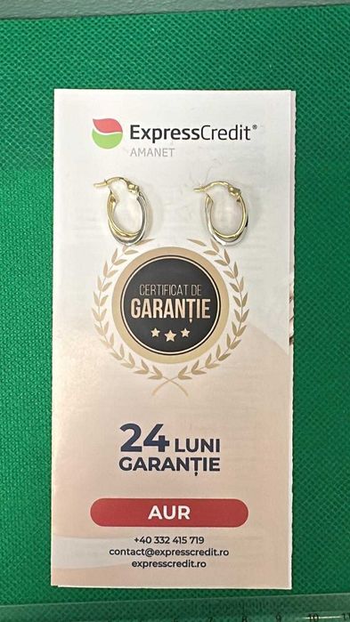 Cercei aur 14K 2.38 GR (Ag45 Bacau1 B.5397.45)