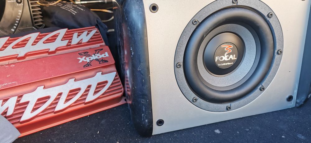 Subwoofer focal + amplificator sony xplod