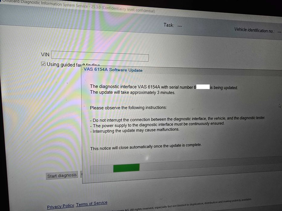Odis vas 6154 laptop diagnoza auto vw skoda audi seat