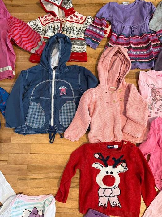 Комплект дрехи есен/зима за момиче 86/92 - 30 части