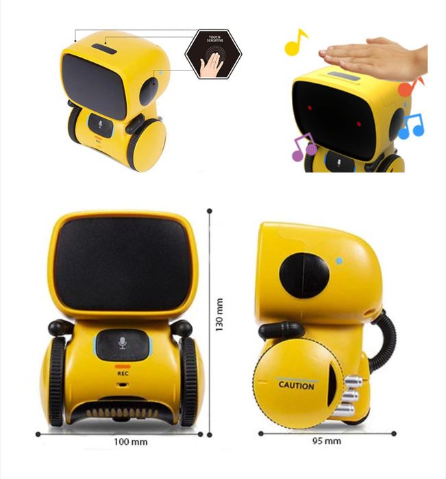 Robot inteligent Mappy AT Robot interactiv, Galben