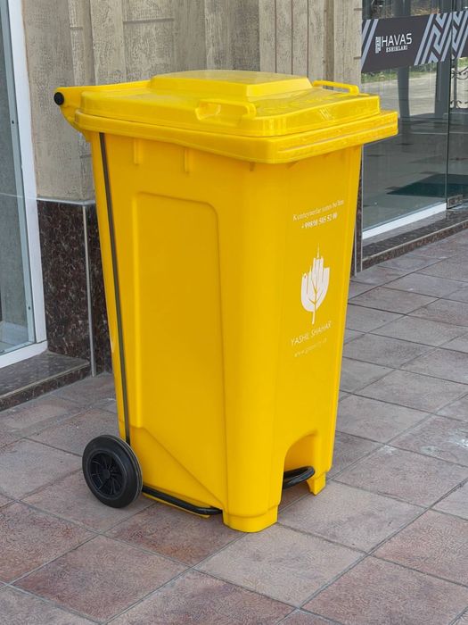 Chiqindi qutilari/Мусорные баки-120Л/240Л 4 цвета/4 rangda/avtomatik