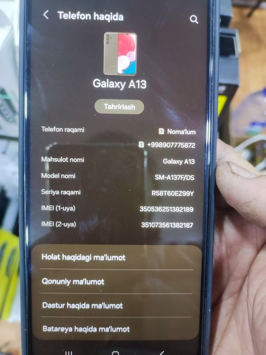 Samsung A13 galaxy