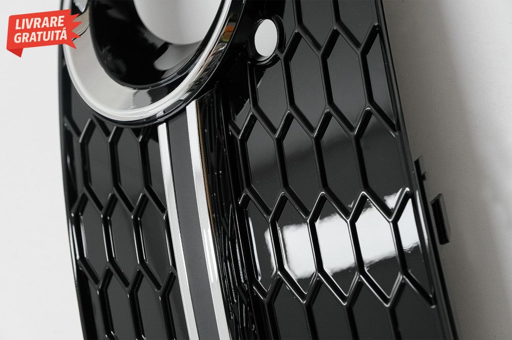 Grile Laterale Audi Q5 SUV 8R Facelift (2012-2016) RS Design Negru Luc